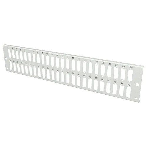2U 48 SC Duplex Fiber Optic Front Plate
