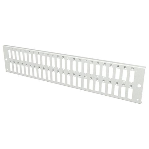 2U 48 SC Duplex Fiber Optic Front Plate