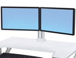 WorkFit Dual Monitor Kit - White