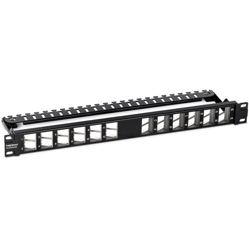 TRENDnet 24-Port Blank Angled Keystone Shielded Patch Panel