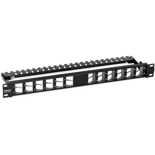 TRENDnet 24-Port Blank Angled Keystone Shielded Patch Panel