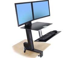 WorkFit-S Single HD Black Workstation