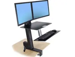 WorkFit-S Single HD Black Workstation