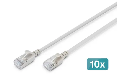 CAT6A f-ftp SLIM  3M 10X grey