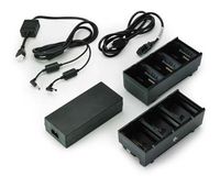Zebra 3-Slot Battery Charger Connected Via Y Cable - BatterieladegeräT - AusgangsanschlüSse: 3 - GroßBritannien (Packung Mit 2)
