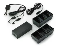 Zebra 3-Slot Battery Charger Connected Via Y Cable - BatterieladegeräT - AusgangsanschlüSse: 3 - GroßBritannien (Packung Mit 2)