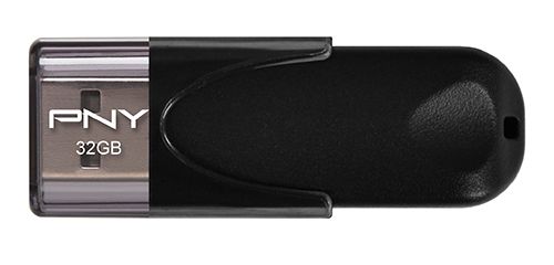 PNY Attache 4 32GB USB 2.0 Flash Drive - Black
