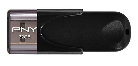 PNY Attache 4 32GB USB 2.0 Flash Drive - Black