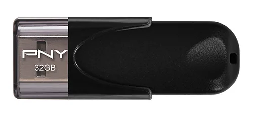 PNY Attache 4 32GB USB 2.0 Flash Drive - Black
