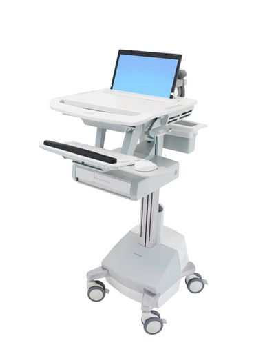 ERGOTRON StyleView Laptop-Wagen SLA-Antrieb 1 Schublade 1x1 EU Bis 43,9cm 17,3Zoll 9,1kg.Anhebung 51cm 66Ah Power System 2x33Ah 12V