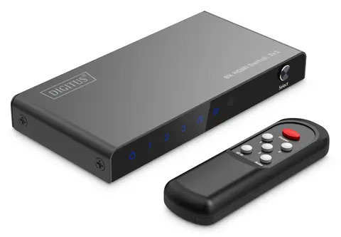 DIGITUS HDMI Switch, 3x1 8K/60Hz HDR, HDCP 2.3