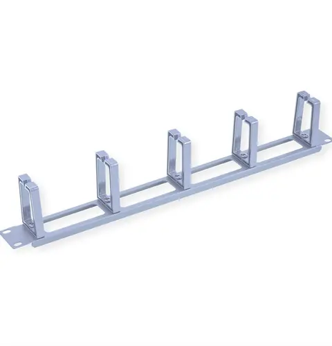 U 19-Inch Rack Cable Management Guide With 5 Eyelets 1