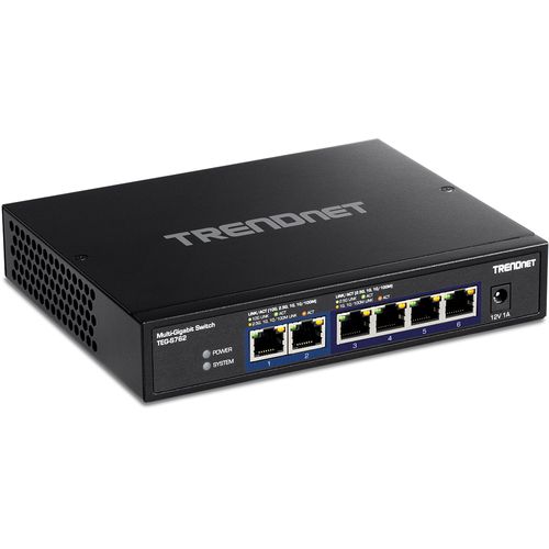 TRENDnet TEG-S762 6-Port 10G Switch, Black