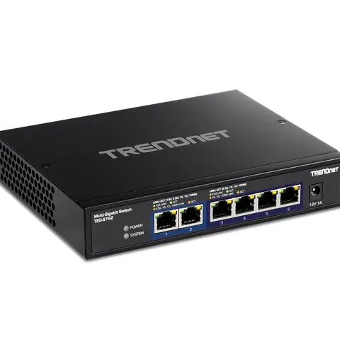 TRENDnet TEG-S762 6-Port 10G Switch, Black