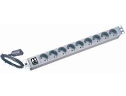 ONLINE USV 19" Steckdosenleiste 16A KaltgeräTestecker 9x Schutzkontaktb.