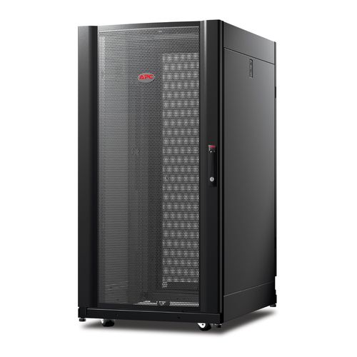 APC NetShelter AV, Server Rack Enclosure, 24U, 10-32 Threaded Rails, Black, 1199H x 600W x 806D mm