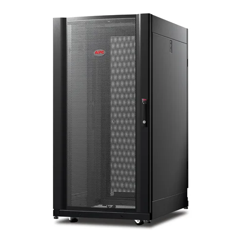 APC NetShelter AV, Server Rack Enclosure, 24U, 10-32 Threaded Rails, Black, 1199H x 600W x 806D mm