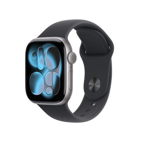 Apple Watch Series 11 42mm Space Gray Aluminum Black Band