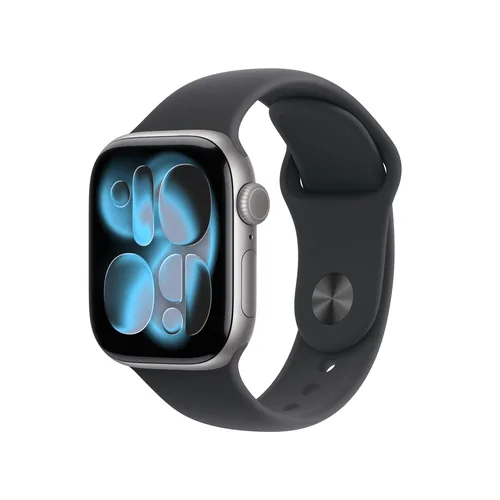 Apple Watch Series 11 42mm Space Gray Aluminum Black Band