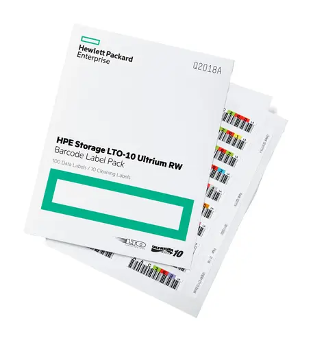 HPE LTO-10 RW Bar Code Labels - Stock