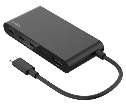 Belkin AVC021HQBK interface hub USB Type-C 10000 Mbit/s Black