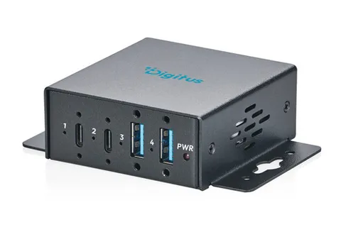 4-PORT COMP INDUST HUB USB-A/C