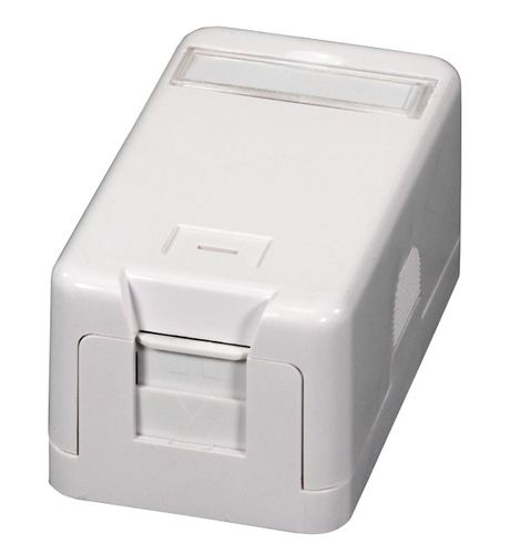 EFB Keystone Verteilerbox Aufputz, 1-Port, Staubschutz Selbstschlieend