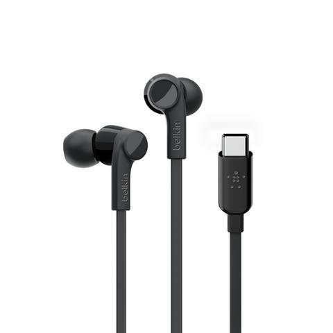 Belkin Rockstar USB-C In-Ear Headphones - Black