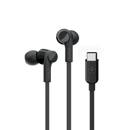Belkin Rockstar USB-C In-Ear Headphones - Black