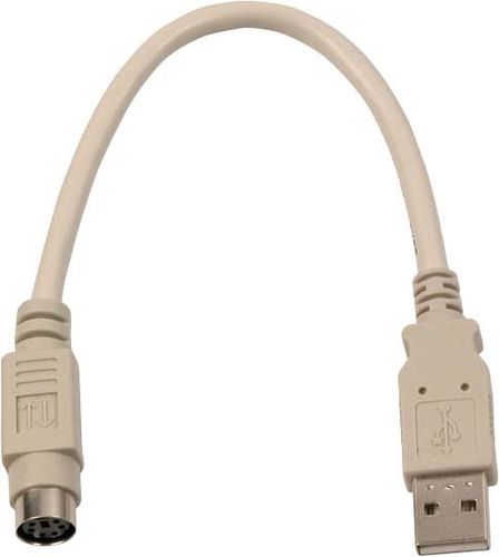 EFB Elektronik K5307.020 PS/2 cable 0.2 m 6-p Mini-DIN USB A White