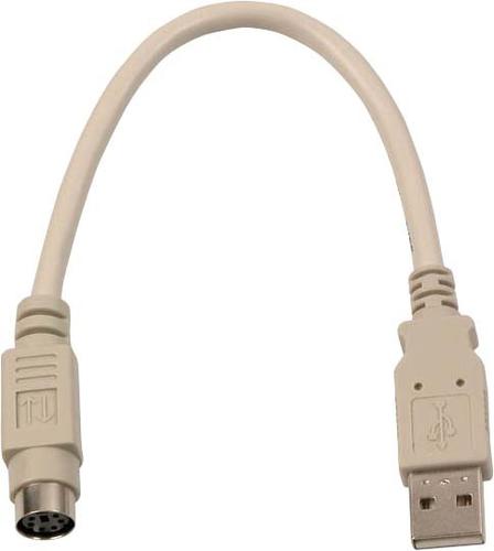 EFB Elektronik K5307.020 PS/2 cable 0.2 m 6-p Mini-DIN USB A White
