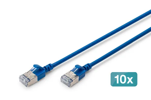CAT 6A f-ftp SLIM 05M 10X BLUE