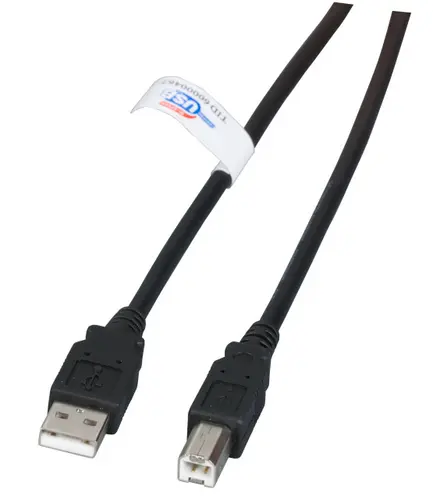 EFB Elektronik K5203.1 USB cable USB 2.0 1 m USB A USB B 0.48 Gbit/s Black