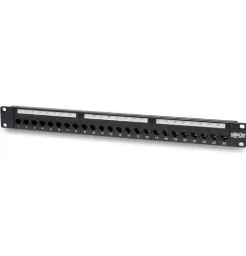 PORT 1U CAT6/CAT5 PATCH 24-