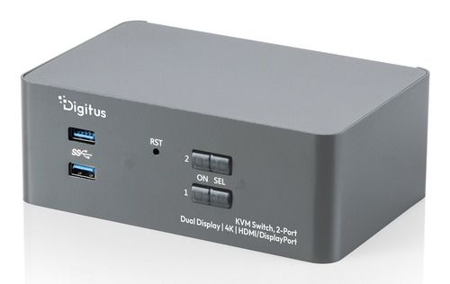 KV-SWITCH 2-PORT DUAL D.HDMI/DP