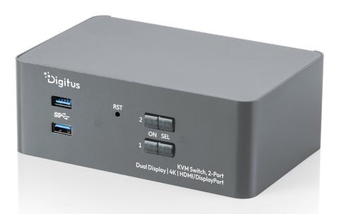 KV-SWITCH 2-PORT DUAL D.HDMI/DP