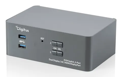 KV-SWITCH 2-PORT DUAL D.HDMI/DP
