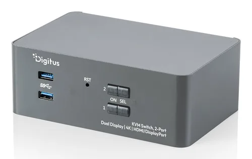 KV-SWITCH 2-PORT DUAL D.HDMI/DP