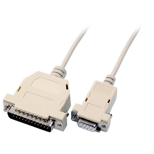 EFB Elektronik DSub 25 / DSub 9 1.8m serial cable Beige