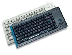 Cherry Compact Trackball Keyboard - Gray