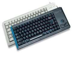 Cherry Compact Trackball Keyboard - Gray