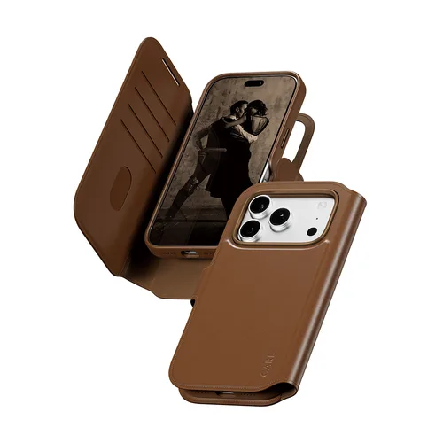 CARE By PanzerGlass Tango 2-In-1 Wallet Case Braun M. MagSafe IPhone 17 Pro