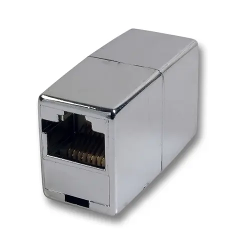 Modular-Adapter RJ45 UTP Metallfarben
