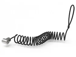 T-Bar Security Keyed Coiled Cable Lock
