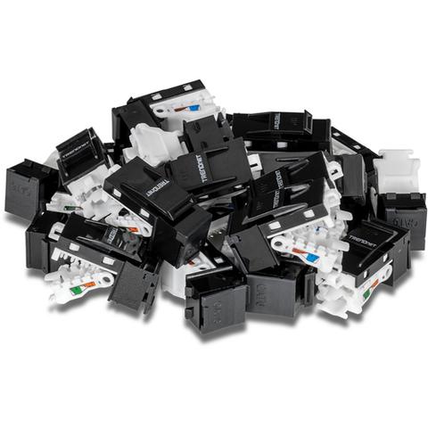 TRENDnet 25-Pack Cat6 RJ45 Keystone Jacks - Black