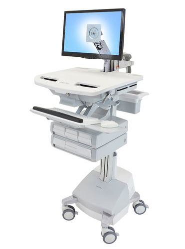 ERGOTRON StyleView Wagen Mit LCD-Arm SLA-Antrieb 4 Schublade EU