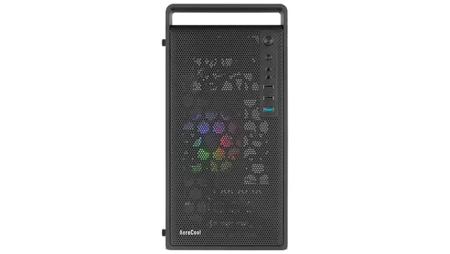 Aerocool CS-109-G-BK-V1 Black Case - FRGB Mid Tower
