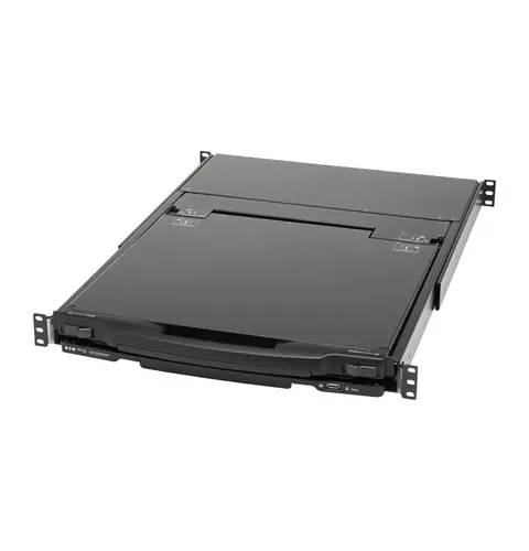 Tripp Lite B030-DP08-17DIP NetDirector 8-Port DisplayPort KVM Switch Console with 17 in. LCD, IP Remote Access, Dual Rail, 1U Rack-Mount