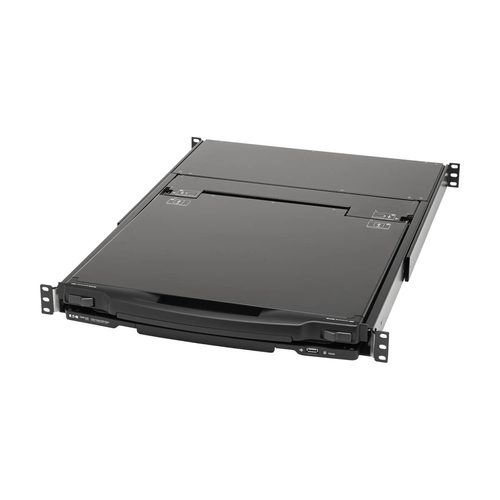 Tripp Lite B030-DP08-17DIP NetDirector 8-Port DisplayPort KVM Switch Console with 17 in. LCD, IP Remote Access, Dual Rail, 1U Rack-Mount