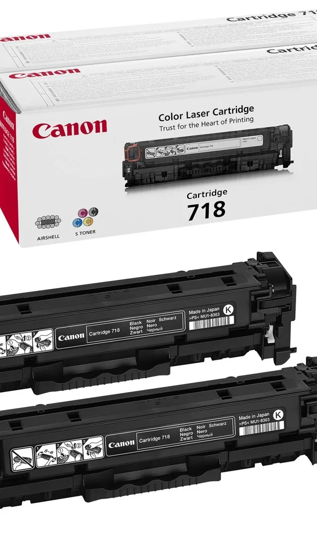 Canon CRG-718 Bk VP toner cartridge 2 pc(s) Original Black